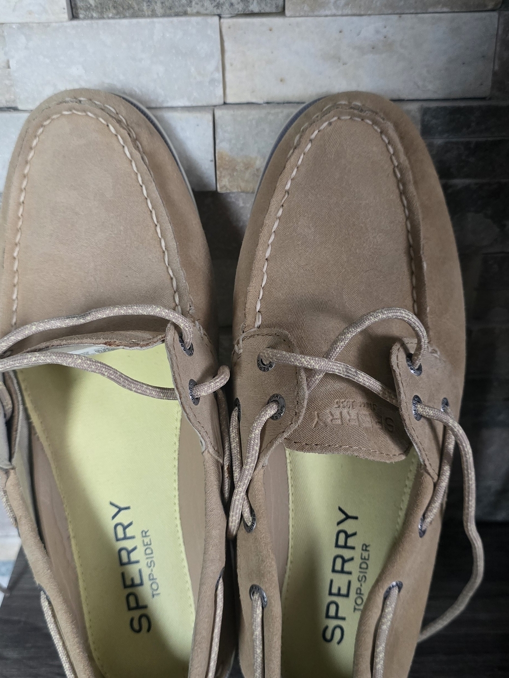 Sperry Men's Tan Suede Boat Shoes